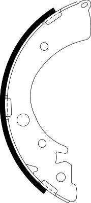 Jeu de mâchoires de frein NISSHINBO NS8001