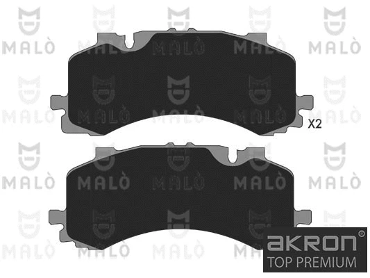 Kit de plaquettes de frein, frein à disque AKRON-MALÒ 1051375