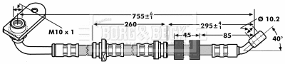 Flexible de frein BORG & BECK BBH7209