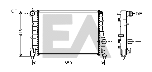 Radiateur, refroidissement du moteur EACLIMA 31R03032