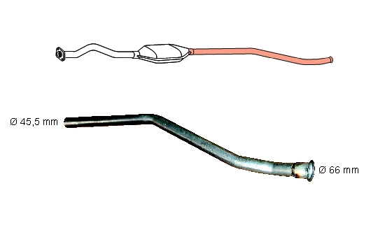 Tube de réparation, catalyseur HJS 91 21 6954