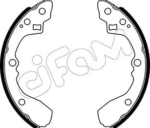 Jeu de mâchoires de frein CIFAM 153-506