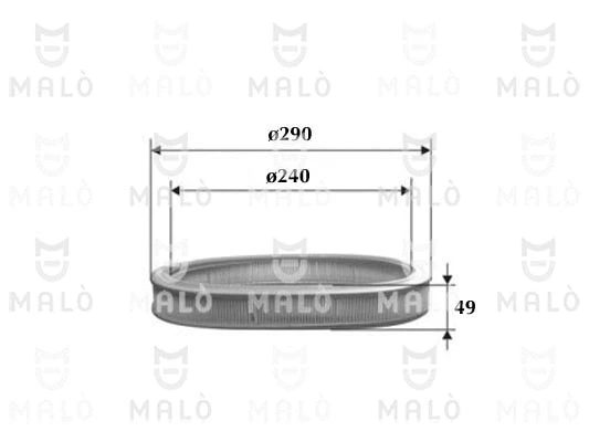Filtre à air AKRON-MALÒ 1500180