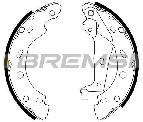 Jeu de mâchoires de frein BREMSI GF0308
