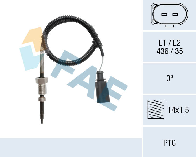 Capteur, température des gaz FAE 68108