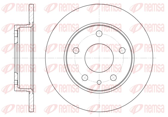 Disque de frein REMSA 6516.00