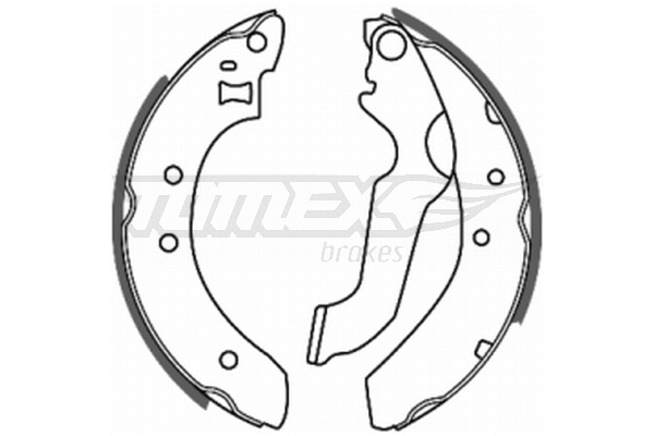 Jeu de mâchoires de frein TOMEX Brakes TX 20-61