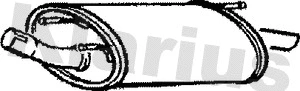 Silencieux arrière KLARIUS 210465