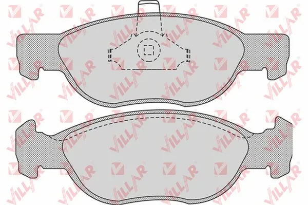 Kit de plaquettes de frein, frein à disque VILLAR 626.0740