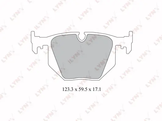 Kit de plaquettes de frein, frein à disque LYNXAUTO BD-1403