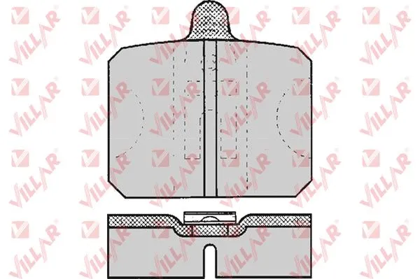 Kit de plaquettes de frein, frein à disque VILLAR 626.0170