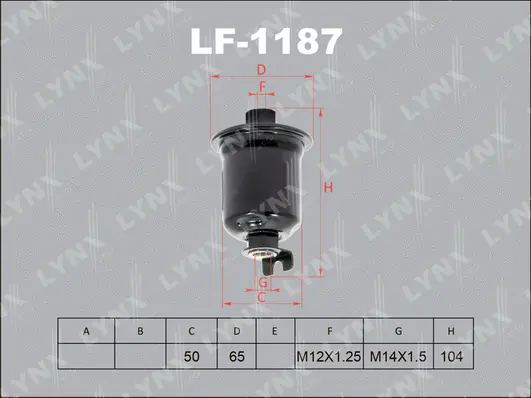 Filtre à carburant LYNXAUTO LF-1187