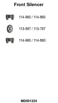 Silencieux avant FA1 MD001224
