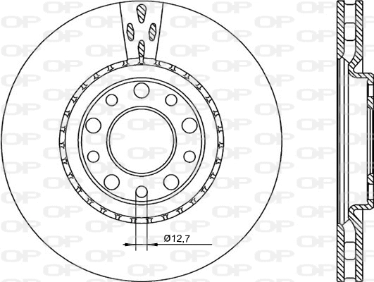 Disque de frein OPEN PARTS BDR2253.20