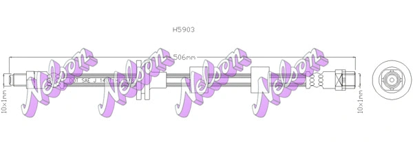 Flexible de frein KAWE H5903