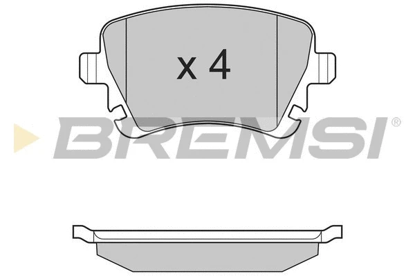 Kit de plaquettes de frein, frein à disque BREMSI BP3130