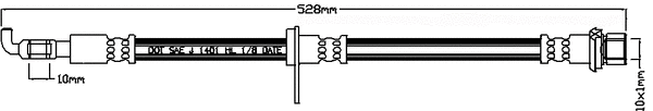 Flexible de frein JURATEK JBH1147R