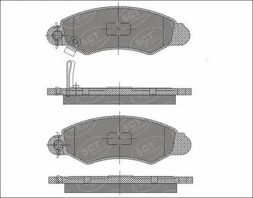 Kit de plaquettes de frein, frein à disque SCT - MANNOL SP 615 PR