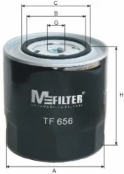Filtre à huile MFILTER TF 656