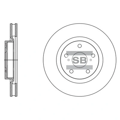Disque de frein Hi-Q SD4082