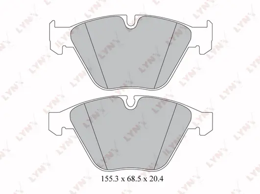 Kit de plaquettes de frein, frein à disque LYNXAUTO BD-1415