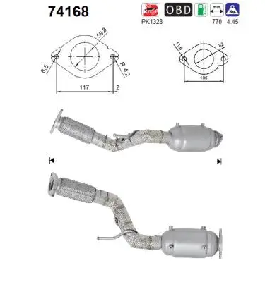 Catalyseur AS 74168