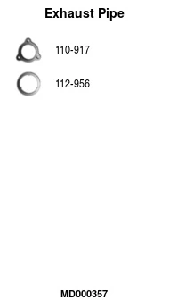 Tuyau d'échappement FA1 MD000357