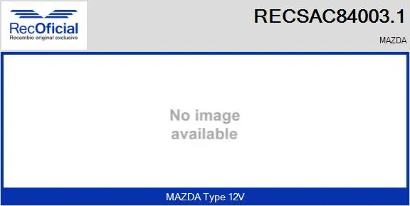 Compresseur, climatisation RECOFICIAL RECSAC84003.1