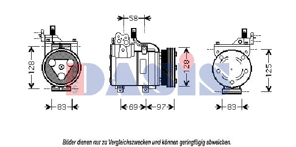 Compresseur, climatisation AKS DASIS 851391N
