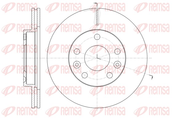 Disque de frein REMSA 61478.10