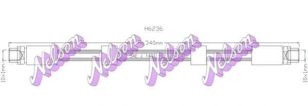 Flexible de frein BROVEX-NELSON H6236