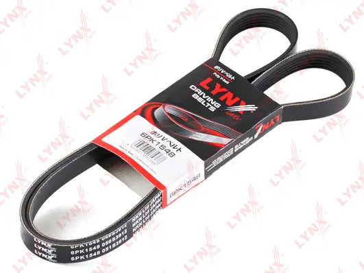 Courroie trapézoïdale à nervures LYNXAUTO 6PK1548