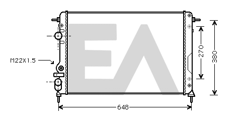 Radiateur, refroidissement du moteur EACLIMA 31R60121