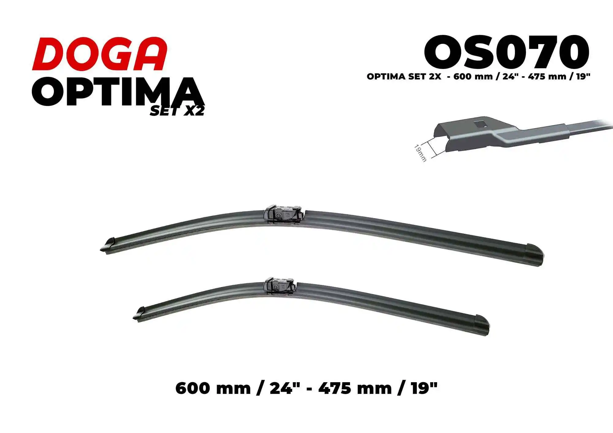 Balai d'essuie-glace DOGA OS070