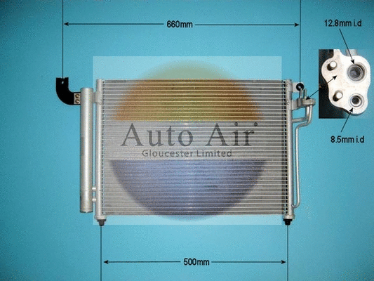 Condenseur, climatisation AUTO AIR GLOUCESTER 16-1080