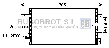 Condenseur, climatisation BUGOBROT 62-AI5360