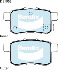 Kit de plaquettes de frein, frein à disque BENDIX-SEA DB1953 ULT