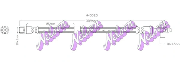 Flexible de frein KAWE H4532Q