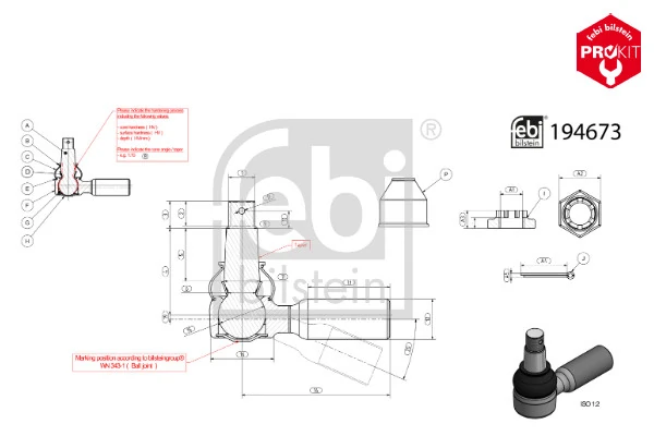 Rotule de direction FEBI BILSTEIN 194673