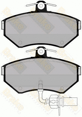 Kit de plaquettes de frein, frein à disque Brake ENGINEERING PA1300