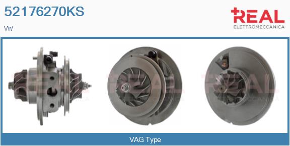 Groupe carter, turbocompresseur REAL 52176270KS