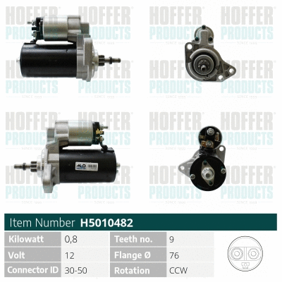 Démarreur HOFFER H5010482