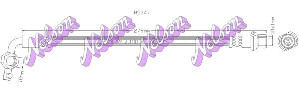 Flexible de frein KAWE H5747