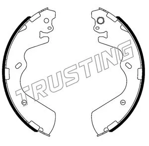 Jeu de mâchoires de frein TRUSTING 046.234