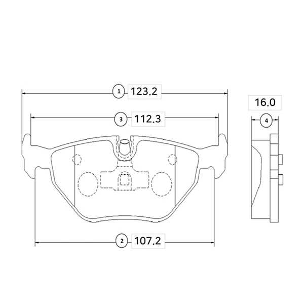 Kit de plaquettes de frein, frein à disque CTR GK0003