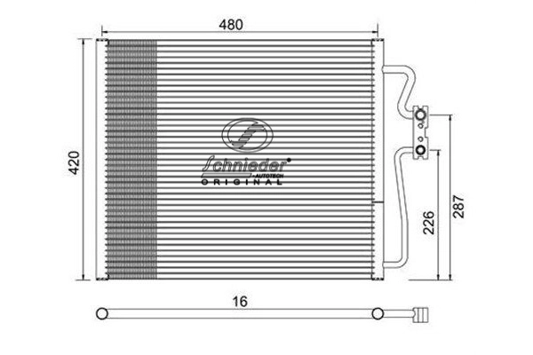 Condenseur, climatisation SCHNIEDER AUTOTECH BMS85.00071
