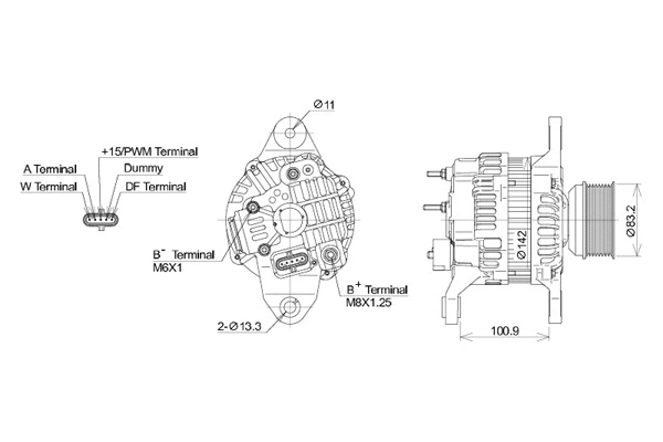 Alternateur KUTNAK AUTOMOTIVE 721820/M