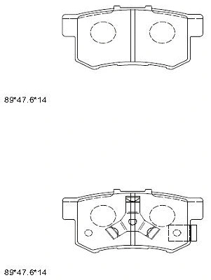 Kit de plaquettes de frein, frein à disque ASIMCO KD1517