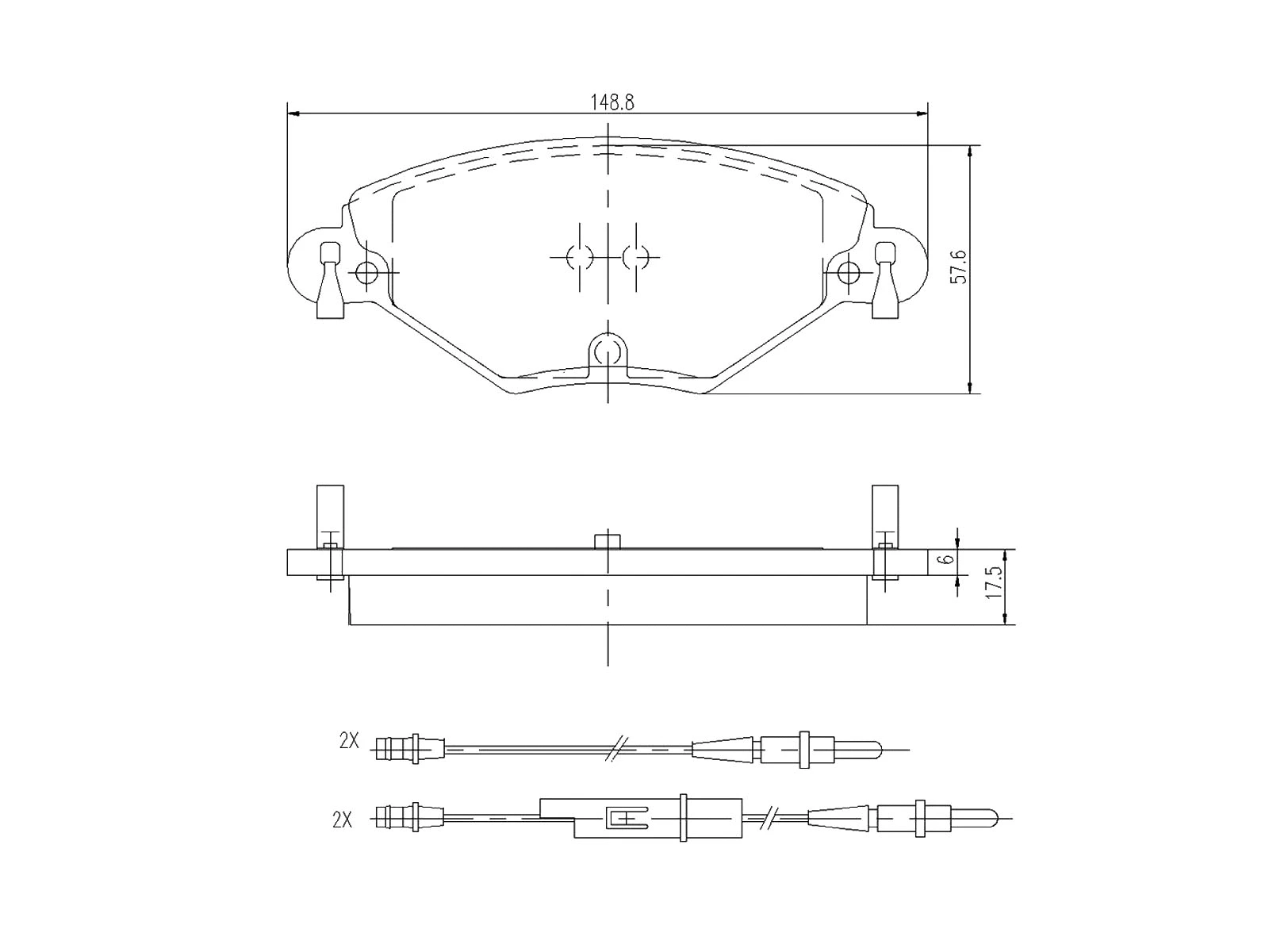 Kit de plaquettes de frein, frein à disque A.Z. Meisterteile AZMT-44-022-1085