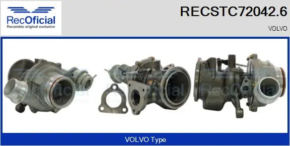 Turbocompresseur, suralimentation RECOFICIAL RECSTC72042.6